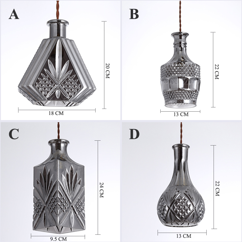 Elegant Cut Glass Bistro Decanter Chandeliers - Image 5