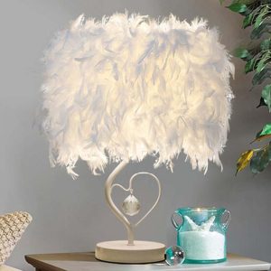 Elegant Decorative Feather Table Lamp - Sage Design Group