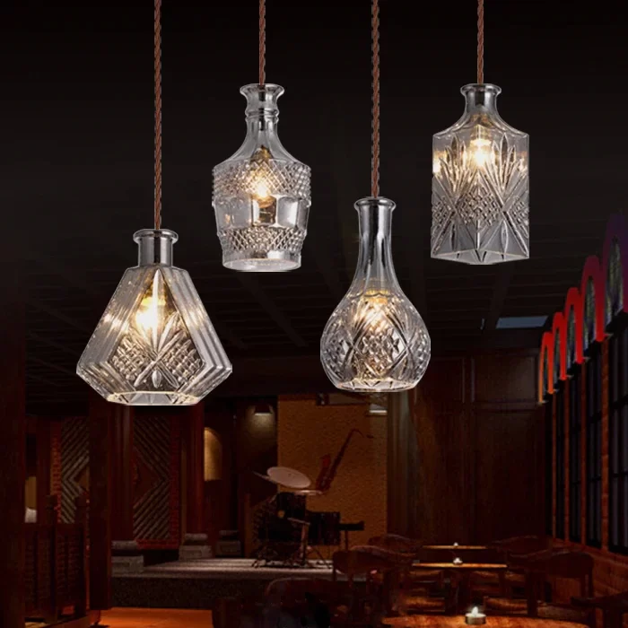 Elegant Cut Glass Bistro Decanter Chandeliers - Sage Design Group - Annette Sage, CEO